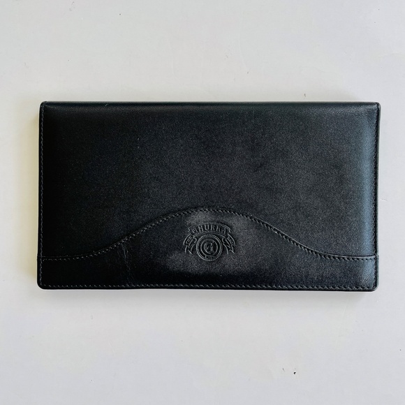 Ghurka Black Leather Breast Pocket Long Bifold Wallet - Picture 3 of 11